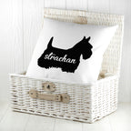Personalised Scottish Terrier Silhouette Cushion Cover