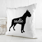 Personalised Boxer Silhouette Cushion Cover