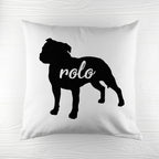 Personalised Staffordshire Terrier Silhouette Cushion Cover