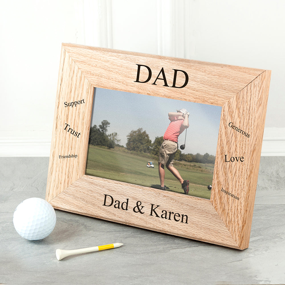 Wordsworth Collection Sentiments Dad Engraved Photo Frame