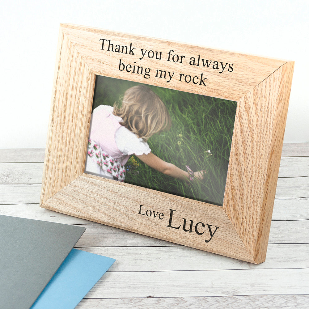 Wordsworth Collection My Rock Engraved Photo Frame