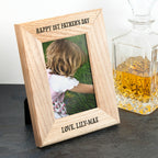 Personalised Oak Photo Frame