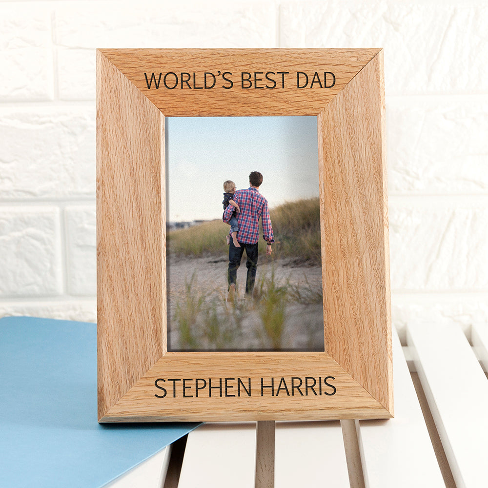 Personalised Oak Photo Frame