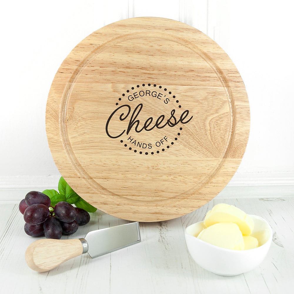 Personalised Hands Off Cheese Board Set