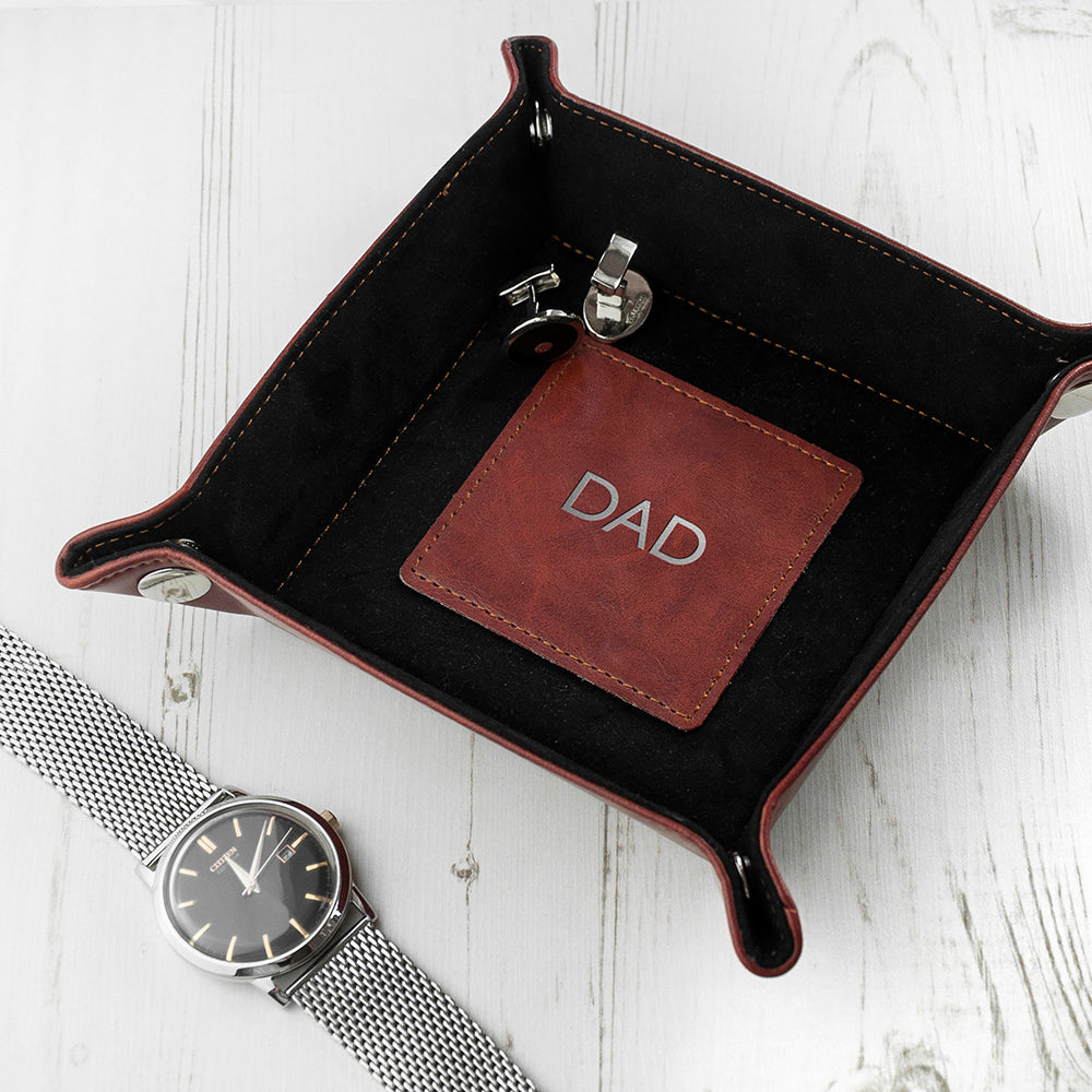 Luxury Brown Personalised Valet Tray