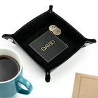 Luxury Black Personalised Valet Tray