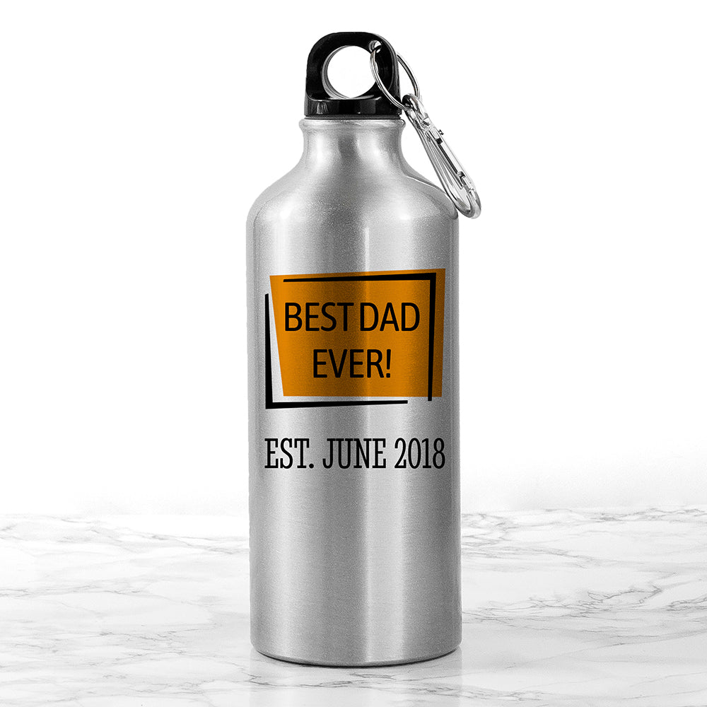 Personalised Best... Silver Water Bottle