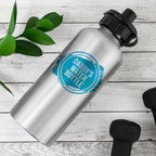 Personalised Silver Water Bottle