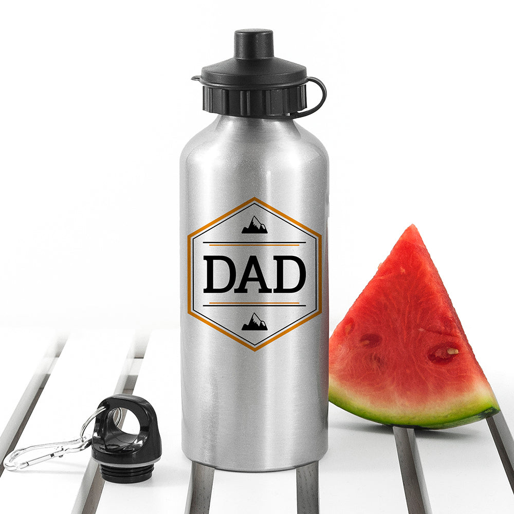 Personalised Iconic Pursuits Silver Water Bottle