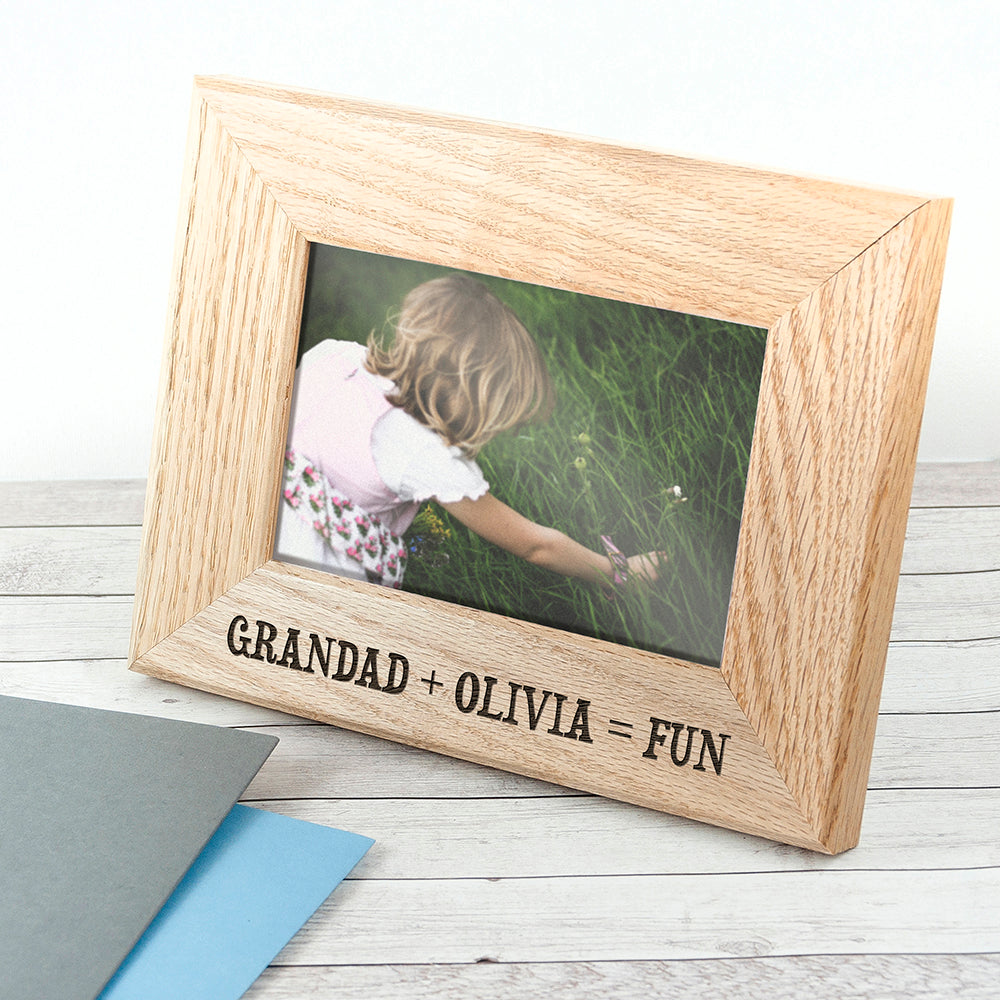 Wordsworth Collection Fun with Grandad Engraved Photo Frame
