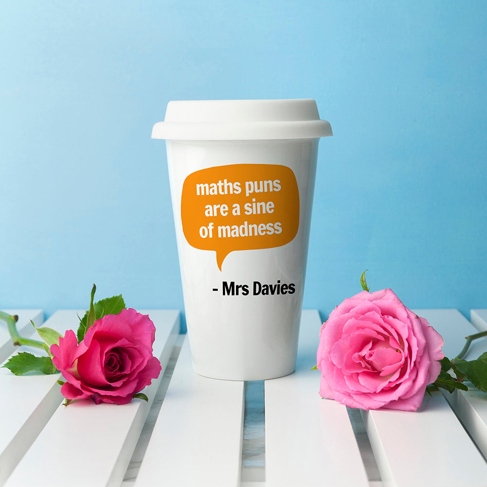 Personalised Teacher Says Travel Mug