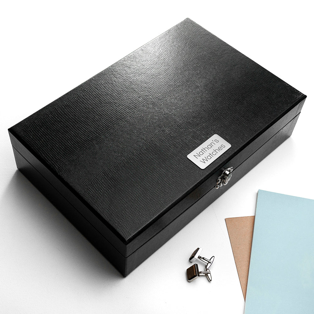Personalised Watch & Cufflinks Box