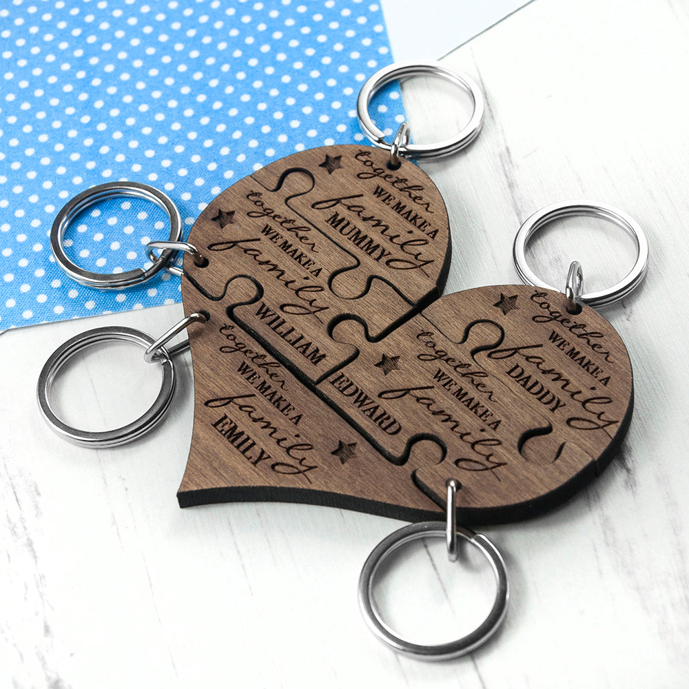 Personalised Family Together Keyring