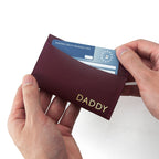 Personalised Luxury Leather Card Holder