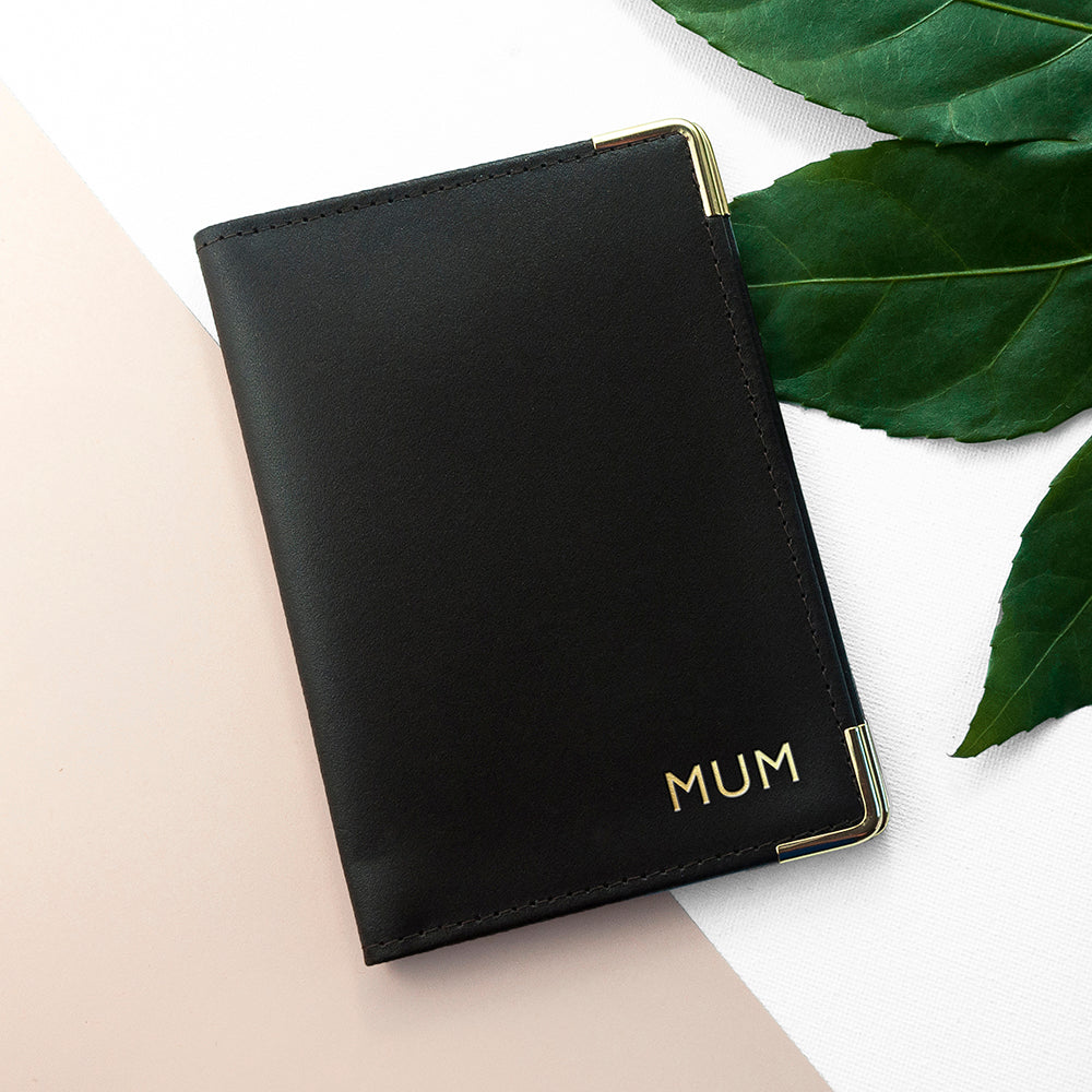 Personalised Luxury Leather Passport Cover