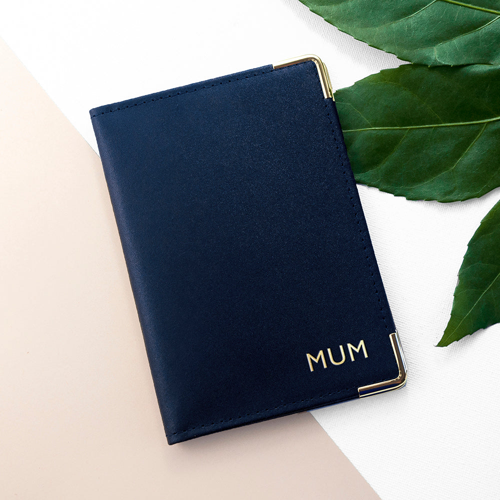 Personalised Luxury Leather Passport Cover