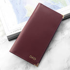Personalised Luxury Leather Travel Wallet