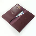 Personalised Luxury Leather Travel Wallet
