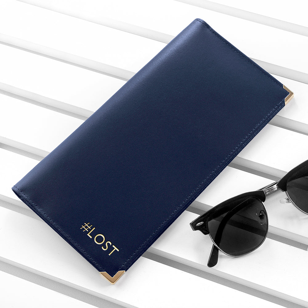 Personalised Luxury Leather Travel Wallet