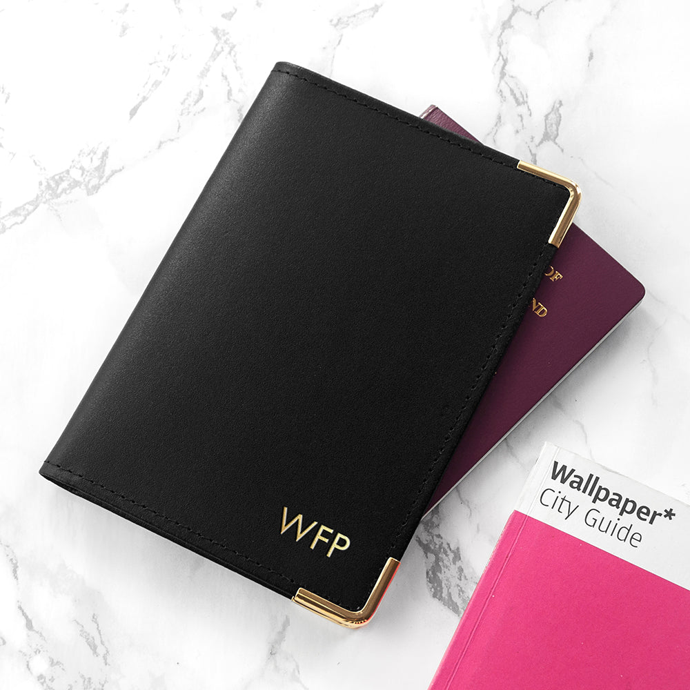 Personalised Luxury Leather Passport Cover