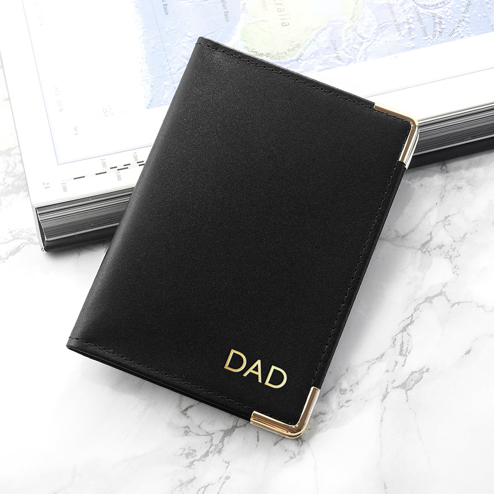 Personalised Luxury Leather Passport Cover