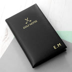 Personalised Luxury Leather Golf Notebook