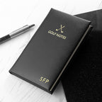 Personalised Luxury Leather Golf Notebook