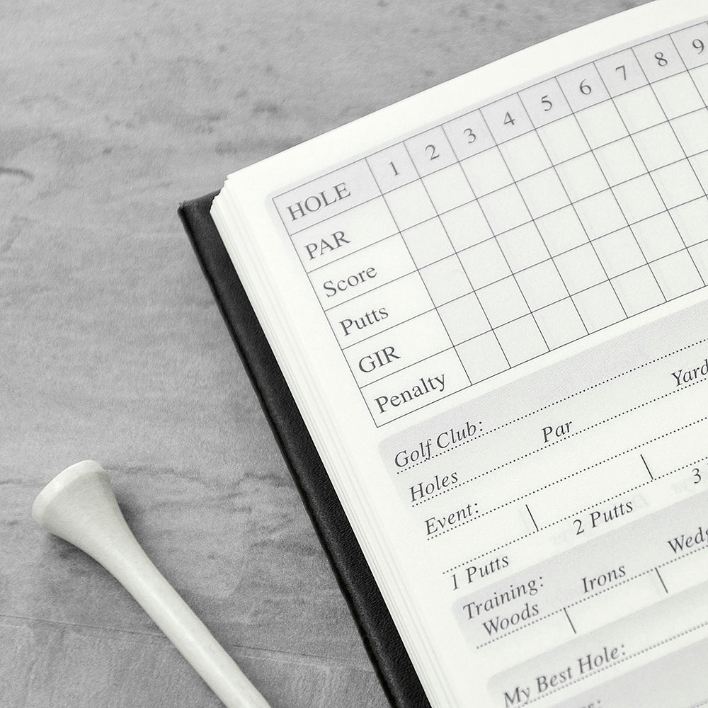 Personalised Luxury Leather Golf Notebook