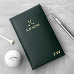 Personalised Luxury Leather Golf Notebook