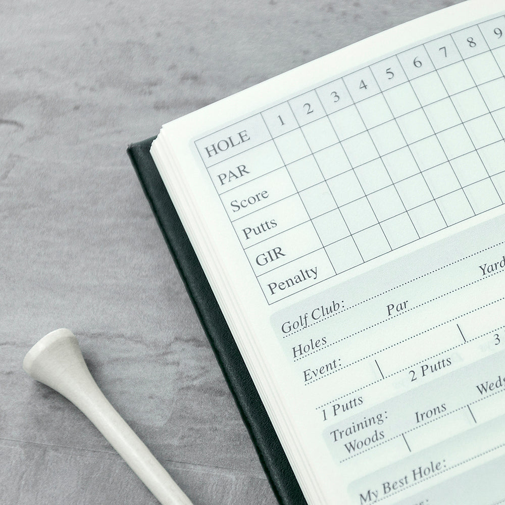 Personalised Luxury Leather Golf Notebook