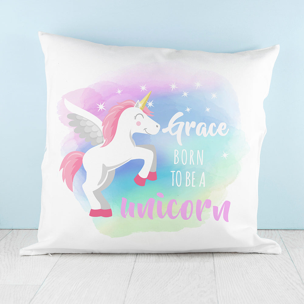 Personalised Baby Unicorn Cushion Cover
