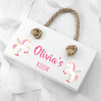 Personalised Baby Unicorn Door Sign