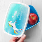 Personalised Rainbow Unicorn Lunch Box
