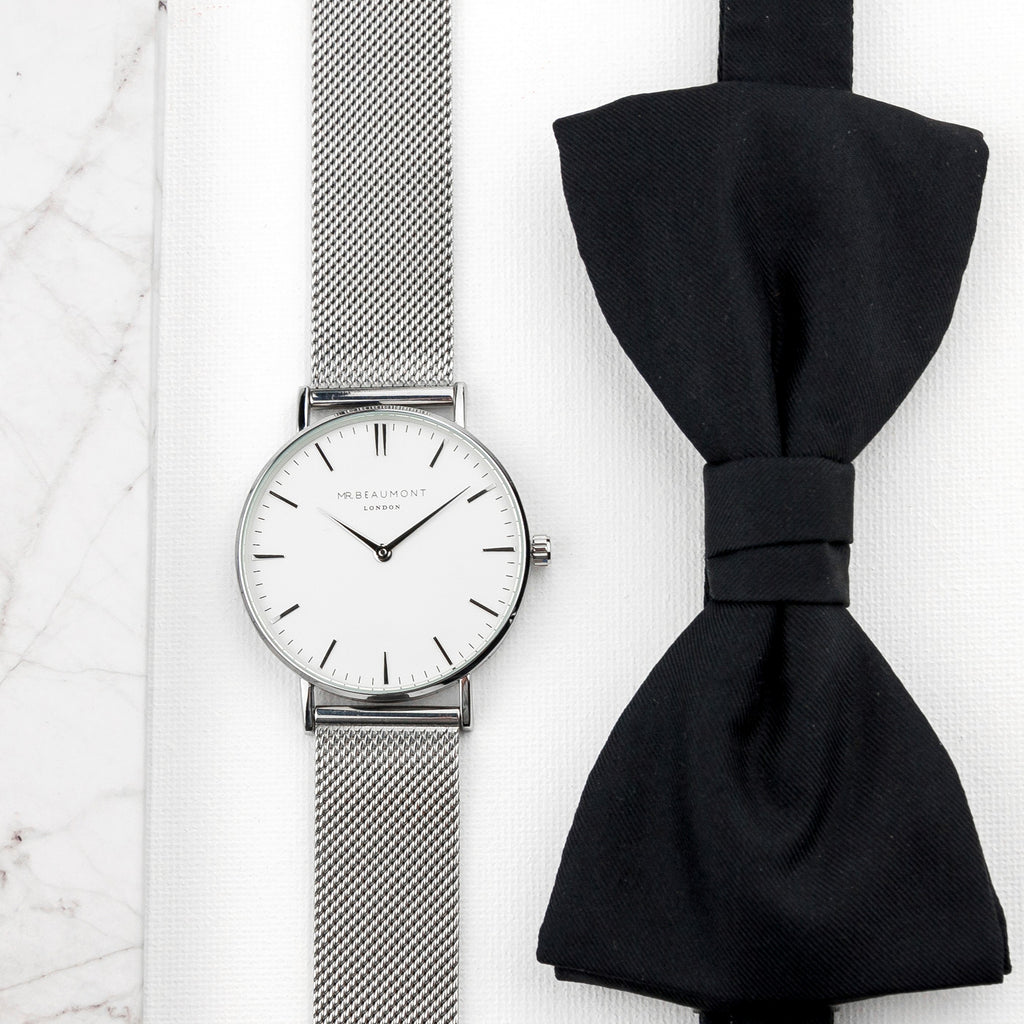 Personalised Men's Silver Eid Mubarak Watch