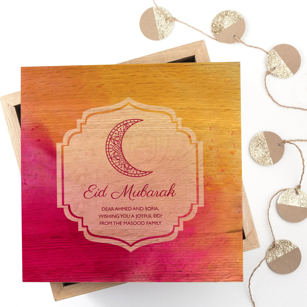 Personalised Eid Mubarak Keepsake Box