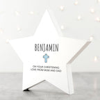 Personalised Christening Star Keepsake