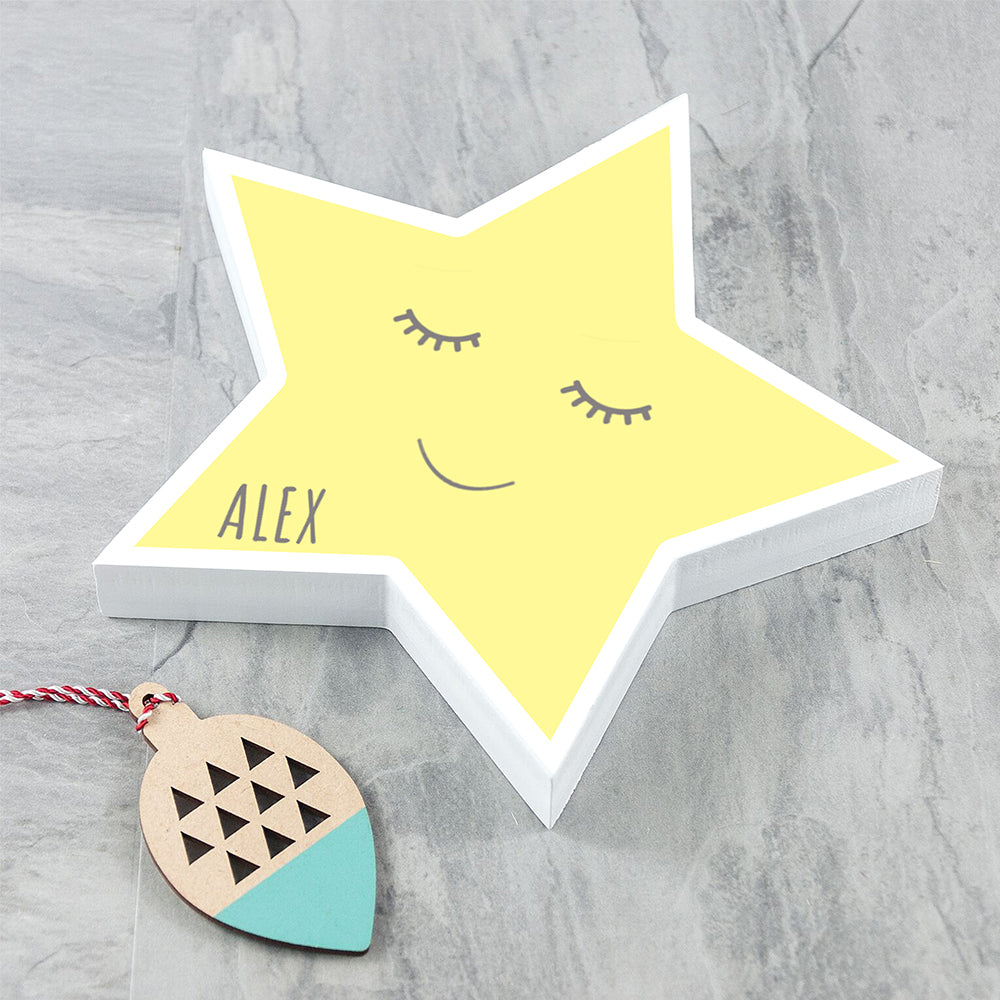 Personalised Smiling Star Keepsake