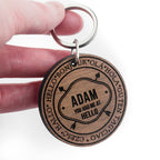 Personalised I Had You In Every Language Keyring