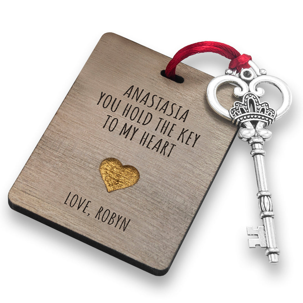 Personalised The Key My Heart Keepsake