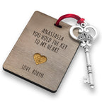Personalised The Key My Heart Keepsake