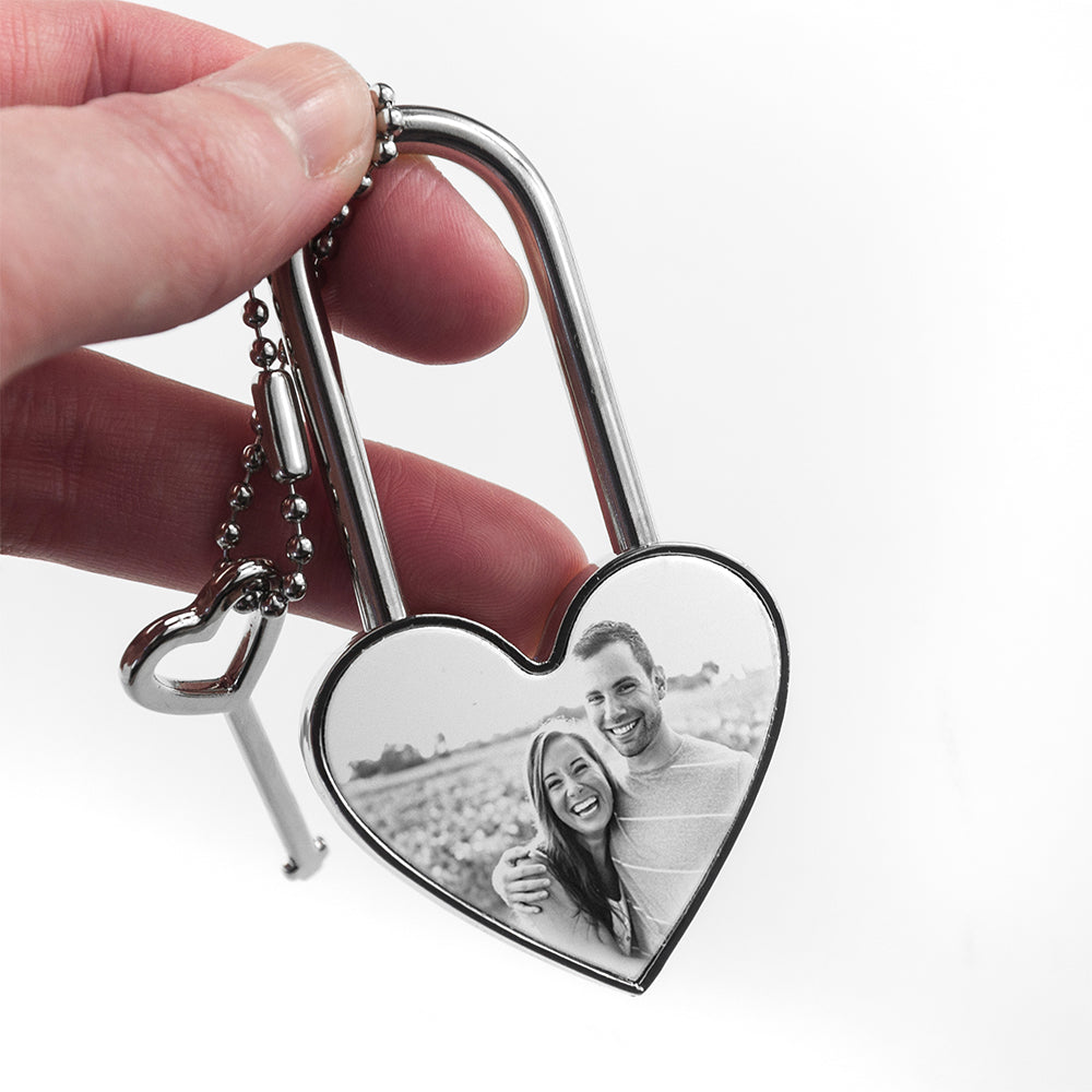 Personalised Favourite Memory Heart Padlock