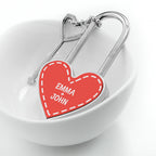 Personalised Parisienne Heart Padlock