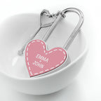 Personalised Parisienne Heart Padlock