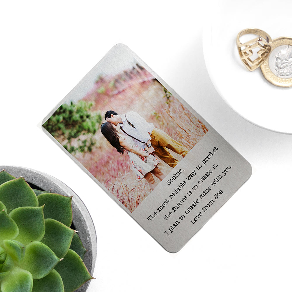 Moment in Time Metal Wallet Keepsake