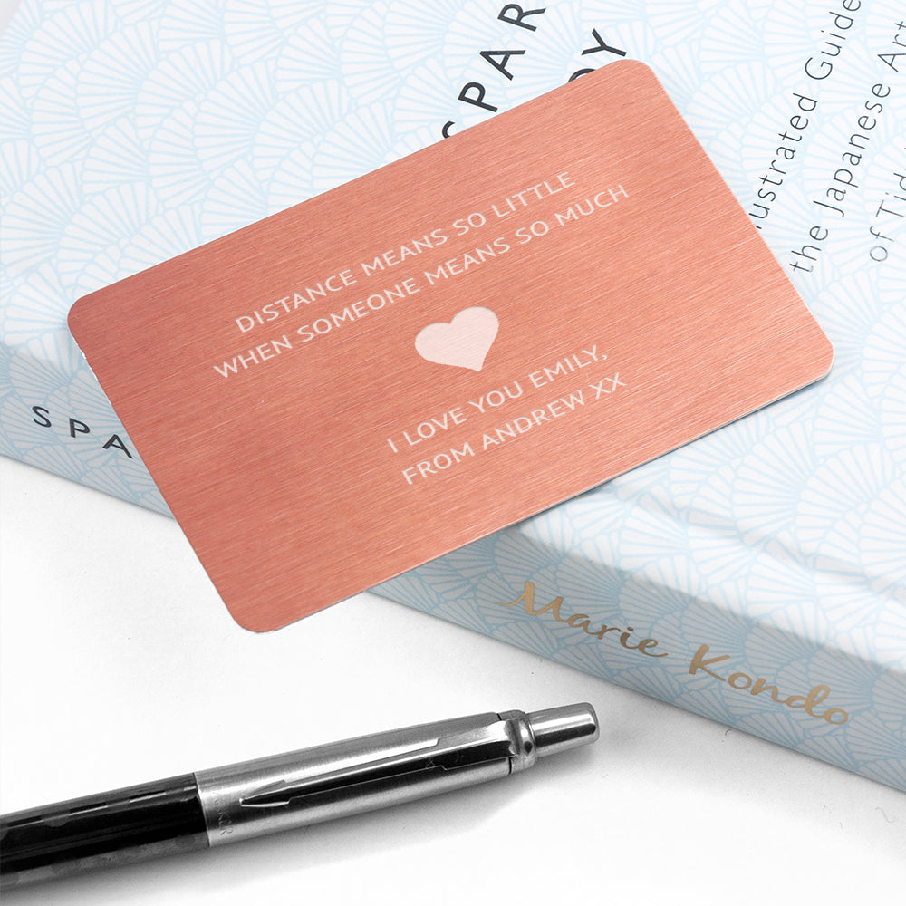 Love Note Metal Wallet Keepsake