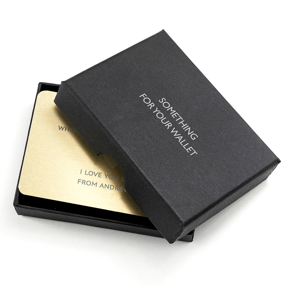 Love Note Metal Wallet Keepsake