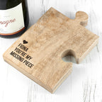 Personalised Missing Piece Jigsaw Bottle Coaster