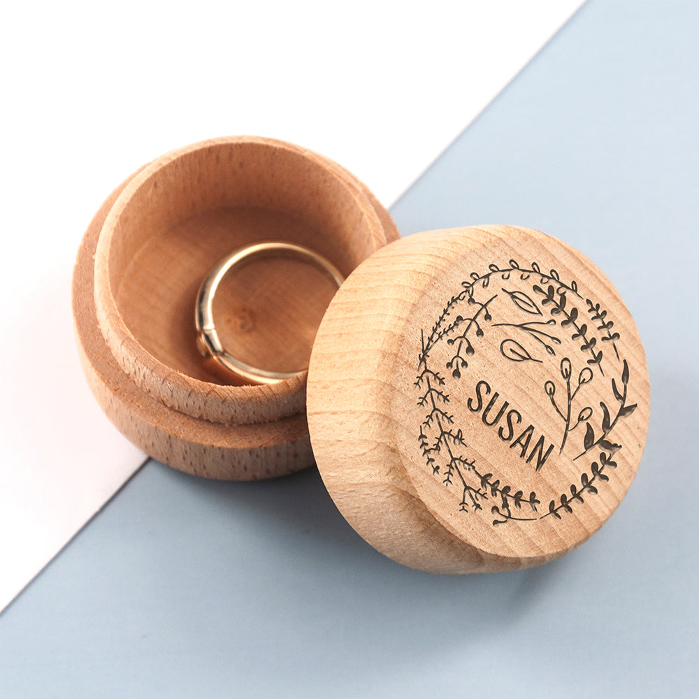 Personalised Blooming Beautiful Ring Box