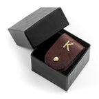 Monogrammed Leather Earphones Holder