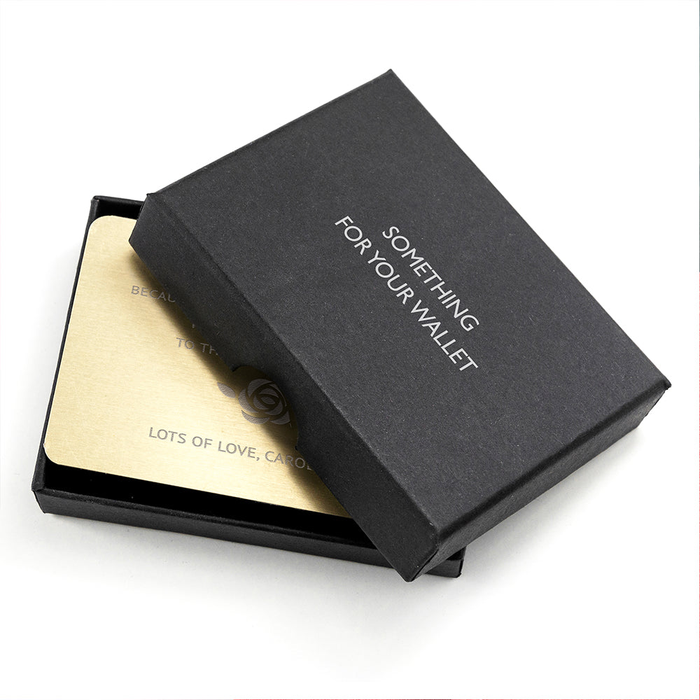 Personalised Love Mum Metal Wallet Keepsake